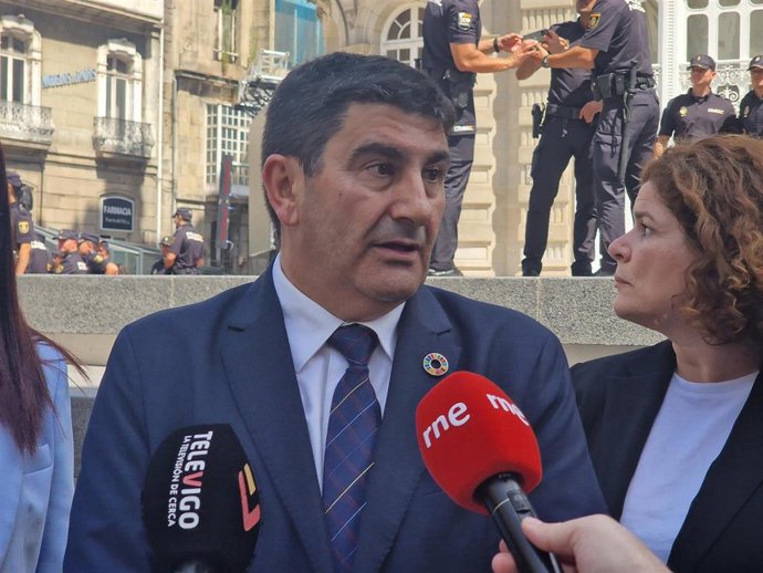 Pedro Blanco este martes en Vigo.