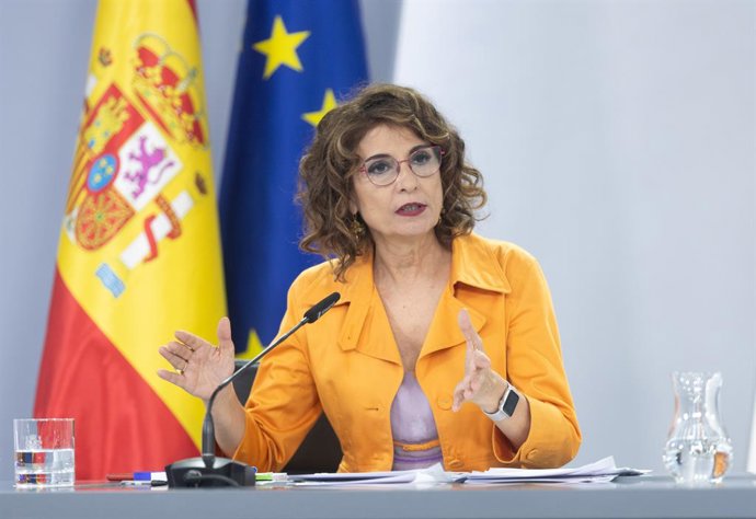 La vicepresidenta primera i ministra d'Hisenda, María Jesús Montero
