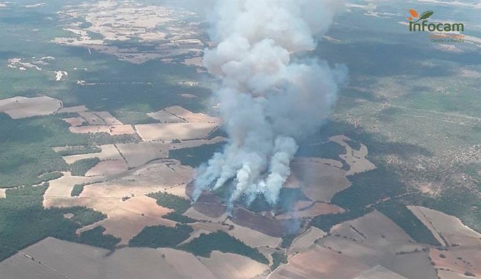 Incendio en Valverdejo (Cuenca)