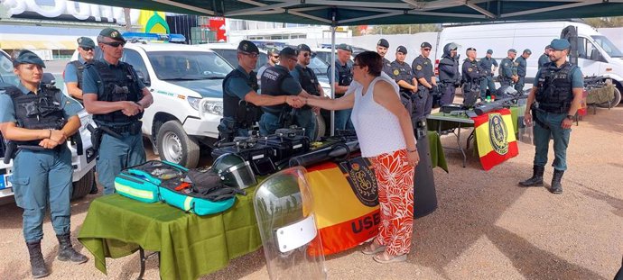 Presentación del dispositivo de seguridad de la Guardia Civil para el Arenal Sound 2024