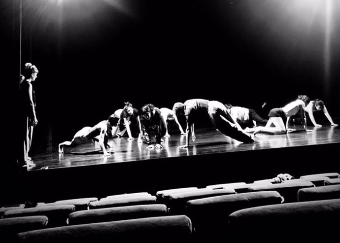 Un moment de l'assaig del nou espectacle de la Jocand i la Jodansa