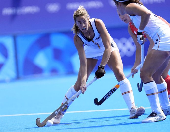 La jugadora de la selección de hockey sobre hierba María López