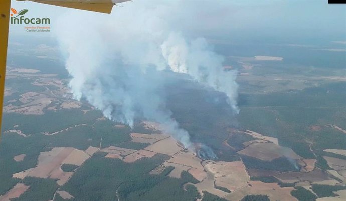 Incendio en Valverdejo (Cuenca)