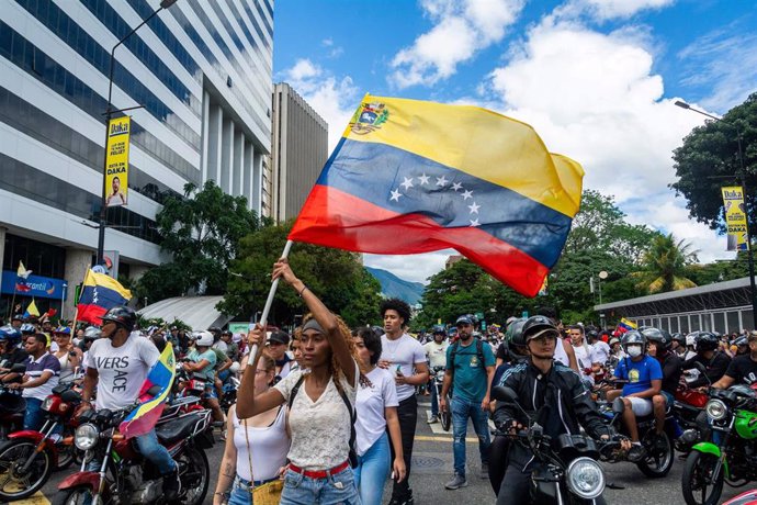 Manifestación antigubernamental en Venezuela