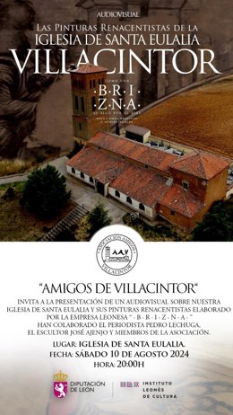 Cartel del Verano Cultural de Villacintor (León)