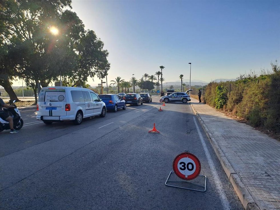 Control de la Policía Local de Elche