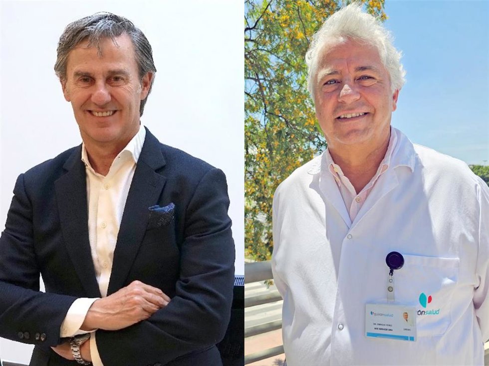 El doctor Enrique Pérez de la Blanca y el doctor Ricardo Ruiz en una imagen de archivo