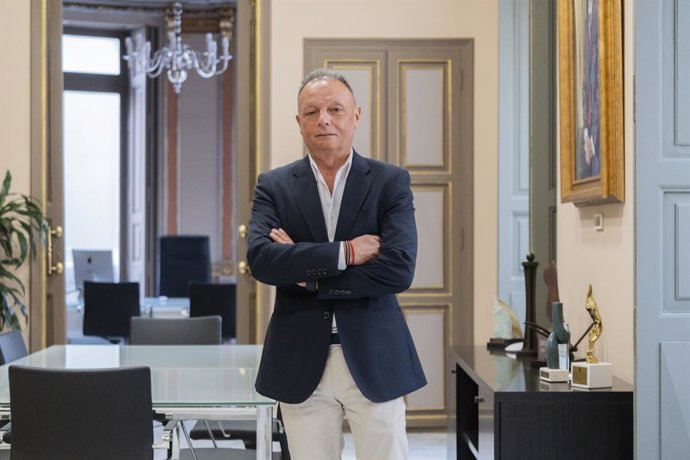 El president de la Confederació Empresarial de la Comunitat Valenciana (CEV), Salvador Navarro, posa per a Europa Press, a 25 de juliol del 2024, a València, Comunitat Valenciana (Espanya). 