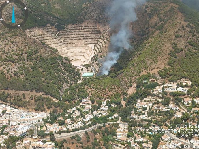 Incendio en Mijas (Málaga)
