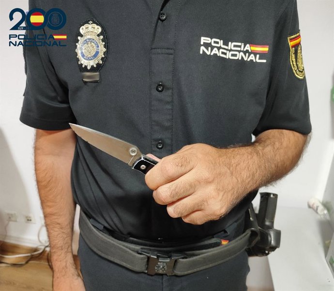 Agente de la Policía Nacional en Palma.