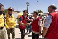 Page, orgulloso de los efectivos que luchan contra el incendio de Valverdejo: "Vamos a cruzar los dedos"