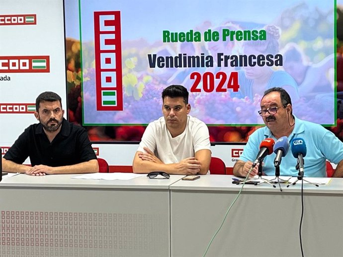 CCOO presenta en Granada la campaña de atención, información, asesoramiento y seguimiento a las personas que se desplazan a trabajar a la vendimia francesa.