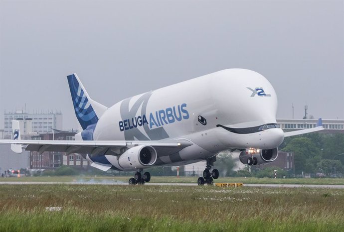 Archivo - Beluga de Airbus. 