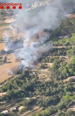 Estabilizado el incendio cerca de masa forestal de Sant Feliu de Guíxols (Girona)