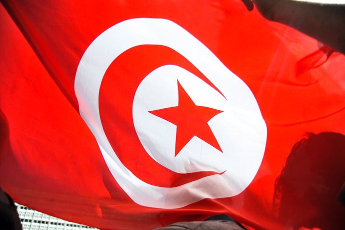 Archivo - May 15, 2022, Tunis, Tunisia: Tunis, Tunisia. May 15, 2022: Hundreds of supporters of the Ennahda Movement, the Salvation Front, and "Citizens Against the Coup", protest on Sunday against the Tunisian president Kais Saied. In July 2021 President