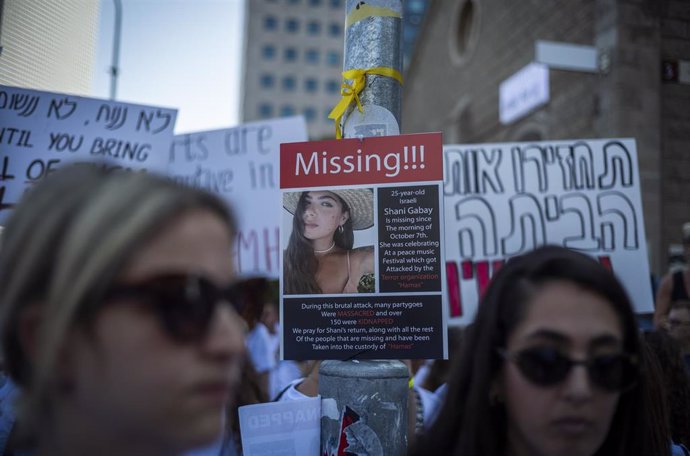 Archivo - Imagen de archivo de una protesta en Tel Aviv para exigir el regreso de los rehenes. 