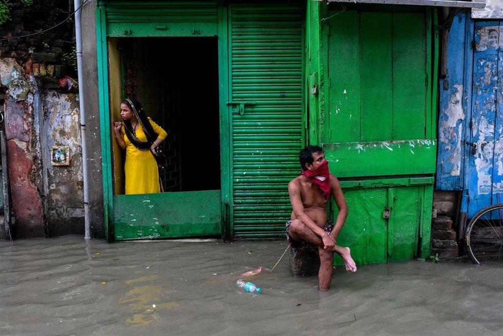 Archivo - Imagen de archivo de las fuertes precipitaciones en India. 