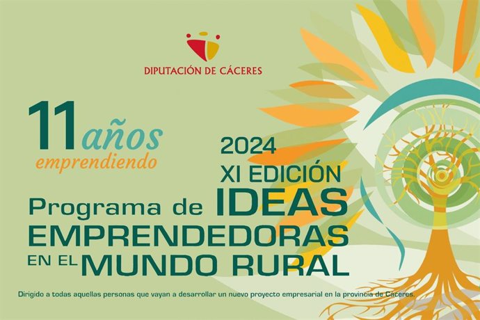 Cartel del Programa de Ideas Emprendedoras en el Mundo Rural