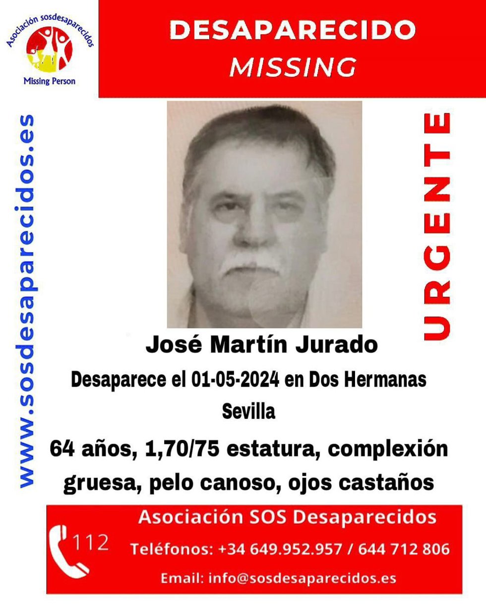 Archivo - Cartel sobre la desaparición de José Martín Jurado. Imagen de archivo.