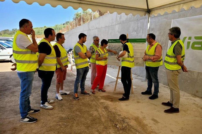 Visita a las obras de la EDAR de Burunchel