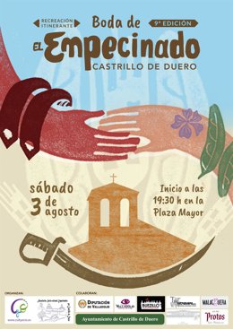Cartel del evento 'Boda del Empecinado' 2024 (autora, Estela Labajo)