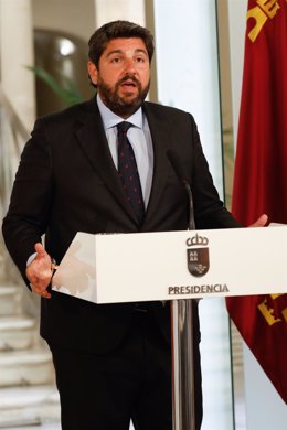 El presidente de la Región de Murcia, Fernando López Miras