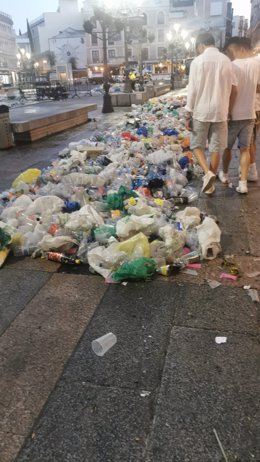 Residuos de basura generados en La Pandorga.