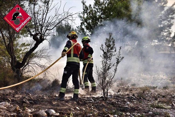 Incendio en Benasau