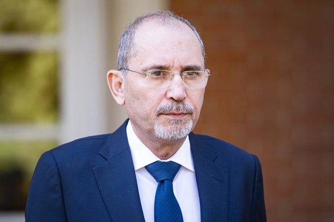 Archivo - May 29, 2024, Madrid, Spain: Ayman Safadi, Minister of Foreign Affairs of Jordania seen during the meeting with a group of ministers from Arab countries with the Spanish Prime Minister Pedro Sanchez at the official headquarters of the Spanish go