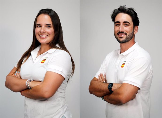 Los arqueros españoles Elia Canales y Pablo Acha participan en Equipos mixto en los Juegos Olímpicos de Paris 2024