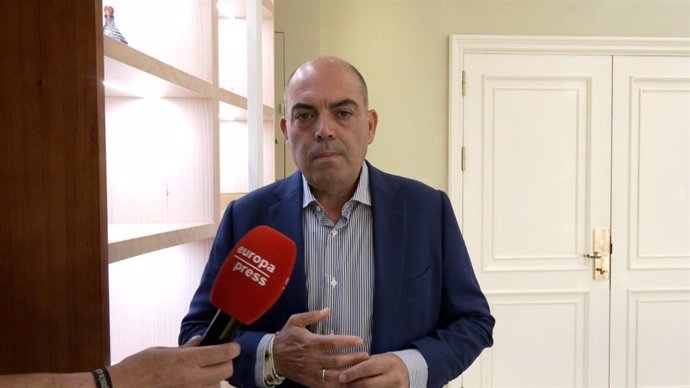 El presidente de la Asociación de Trabajadores Autónomos (ATA), Lorenzo Amor, en una entrevista concedida a Europa Press.