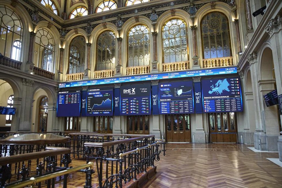 Vista general del Palacio de la Bolsa de Madrid, a 11 de julio de 2024, en Madrid (España).