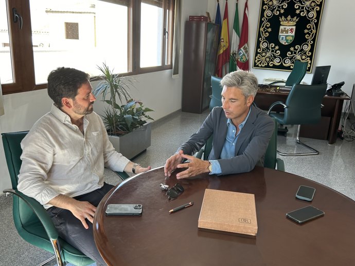 José Luis Cabrera y Andrés Lorite en Alcaracejos.