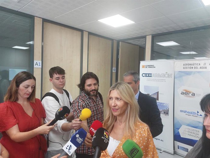 La vicepresidenta del Gobierno de Aragón y consejera de Presidencia, Economía y Justicia, Mar Vaquero.
