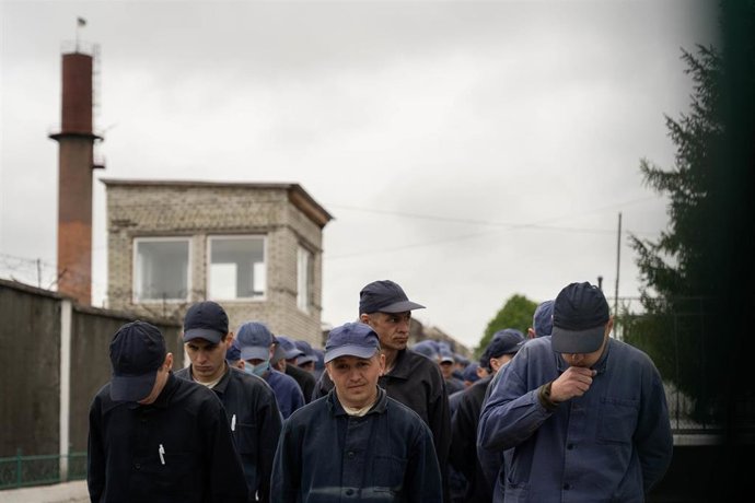 Archivo - Imagen de archivo de prisioneros en una cárcel de Rusia.