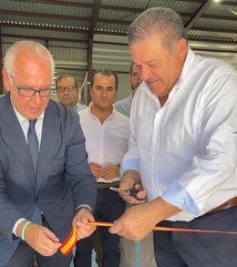 Estrella inaugurando la feria