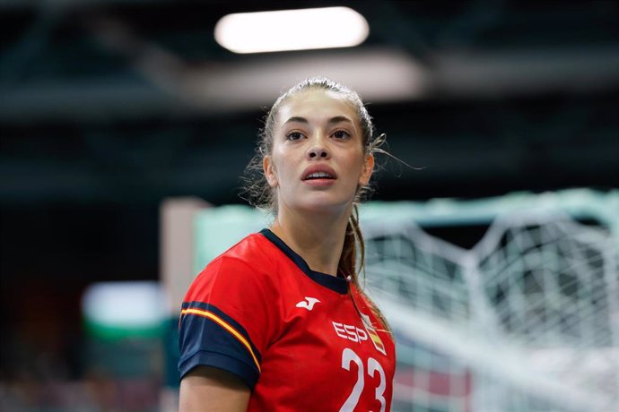 La jugadora de la selección española femenina de balonmano Paula Arcos