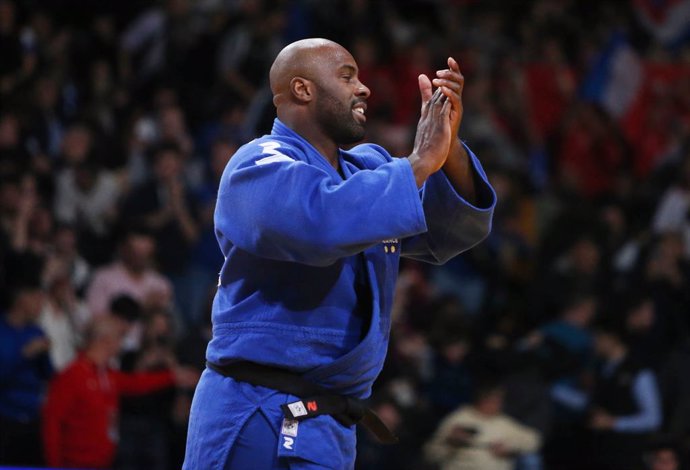Archivo - Teddy Rinner of France against Hyoga Ota of Japan, Men's +100Kg during the Judo Paris Grand Slam 2023 on February 5, 2023 at Accor Arena in Paris, France - Photo Laurent Lairys / DPPI