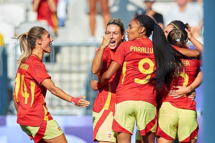 España celebra un gol en los Juegos Olímpicos de París 2024