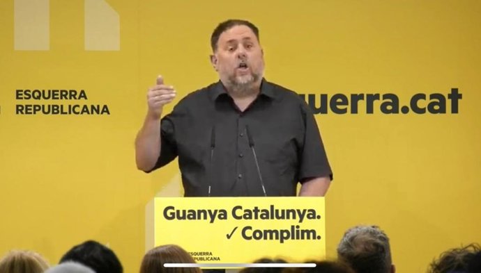 Archivo - El expresidente de ERC, Oriol Junqueras.