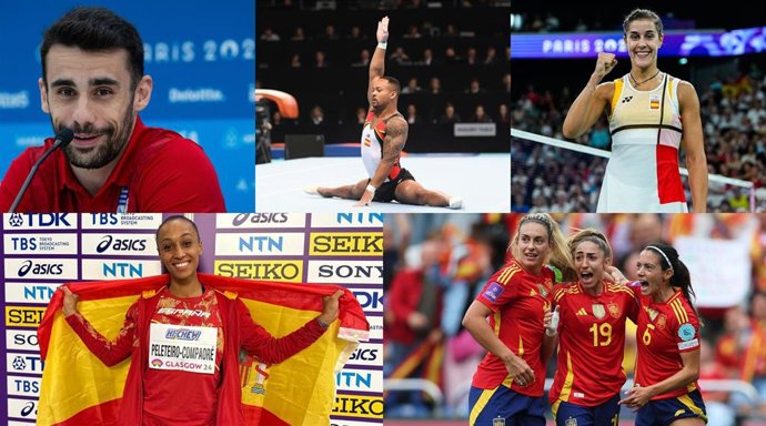 José Quiles, Ray Zapata, Carolina Marín, Ana Peleteiro y la selección española femenina de fútbol