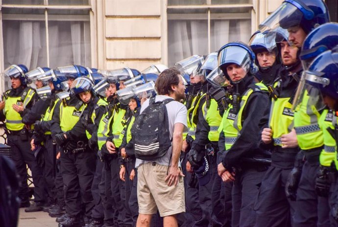 Protestas en Southport.