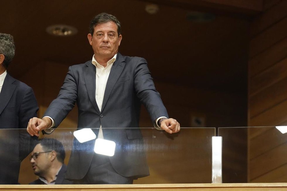 Archivo - El diputado del PSOE, Xosé Ramón Gómez Besteiro, anuncia su candidatura a las primarias del PSdeG para elegir el candidato a la Xunta, a 9 de octubre de 2023, en Santiago de Compostela.