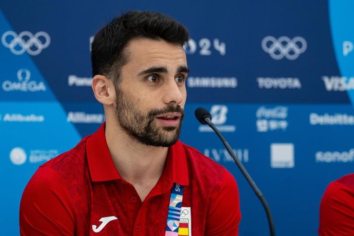 Jose Quiles (ESP) attends the Spain Media Day press conference ahead the Paris 24 Olympics Games at Olympic Village International Zone on July 24, 2024 in Paris, France.