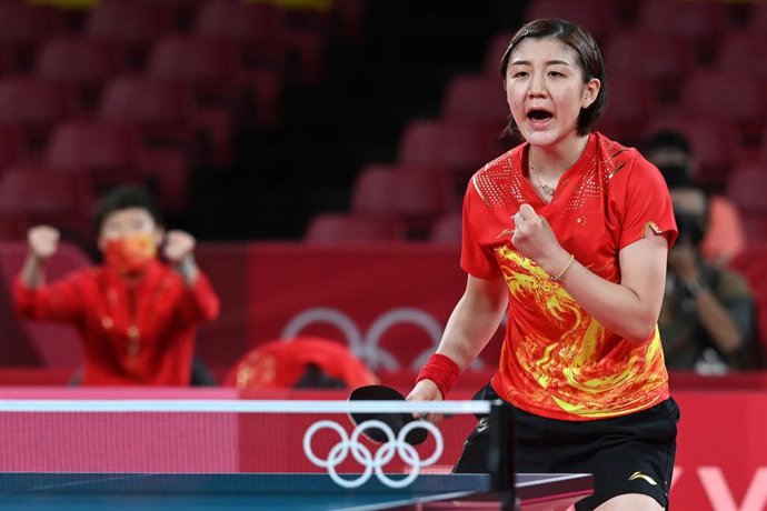 Archivo - La palista china Chen Meng, durante los Juegos de Tokio.