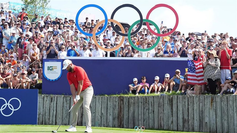 El golfista español Jon Rahm durante los Juegos Olímpicos de París