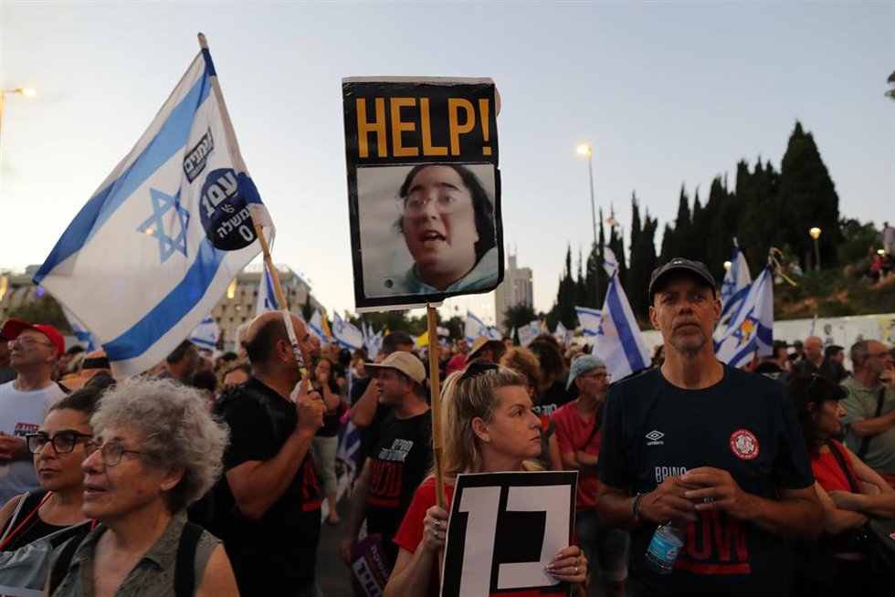 Manifestación contra Benjamin Netanyahu en Jerusalén
