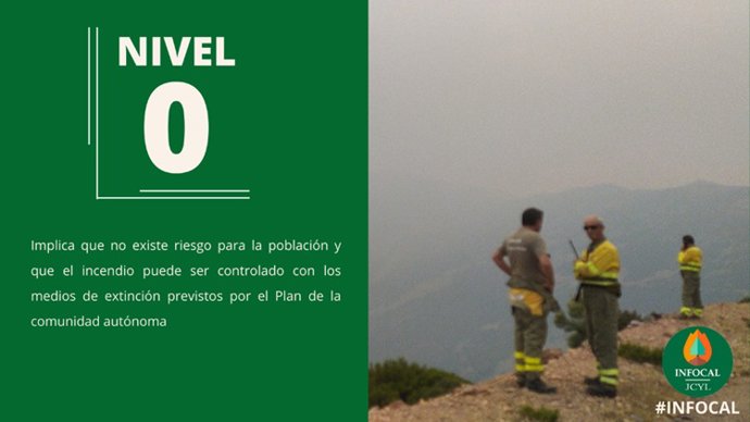 Nivel 0 en el incendio forestal de El Hornillo (Ávila)