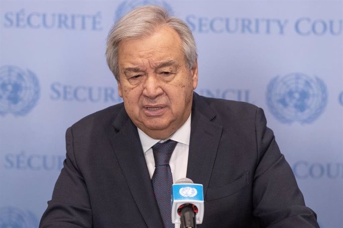 Archivo - El secretario general de la ONU, António Guterres.