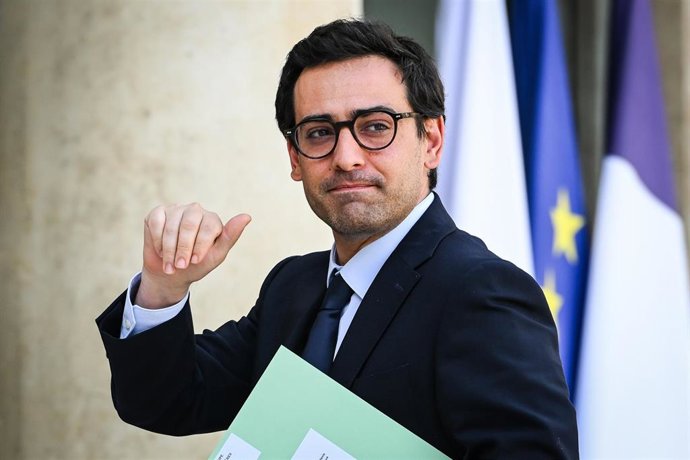 Archivo - El ministro de Asuntos Exteriores de Francia, Stéphane Séjourné